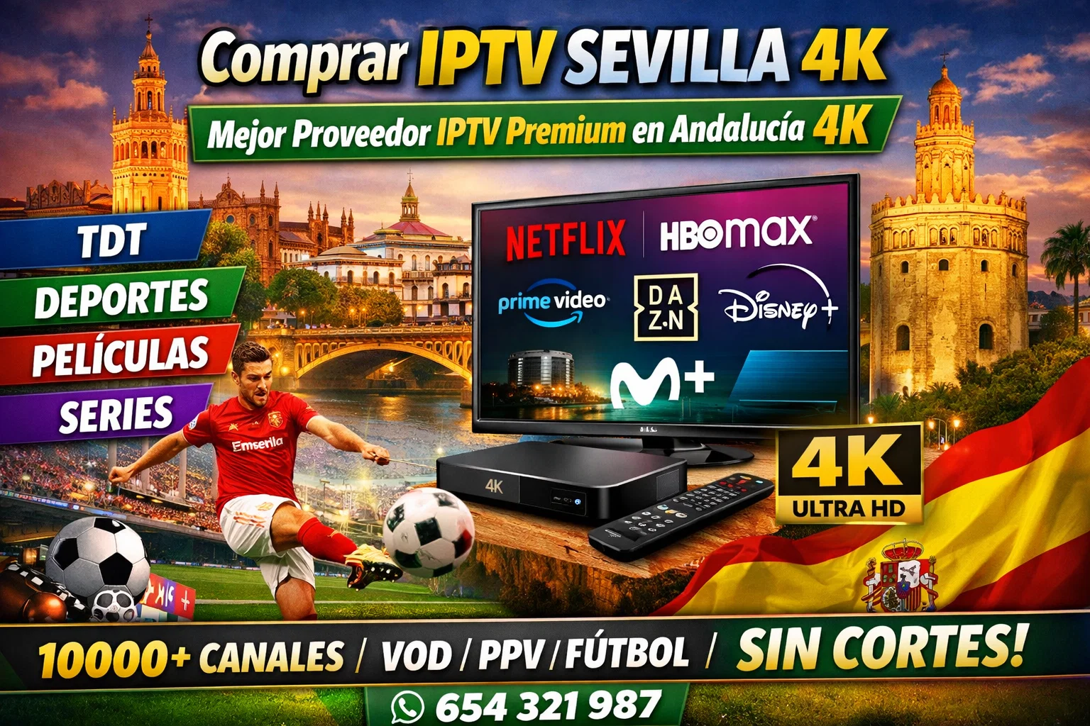 Comprar IPTV en Sevilla