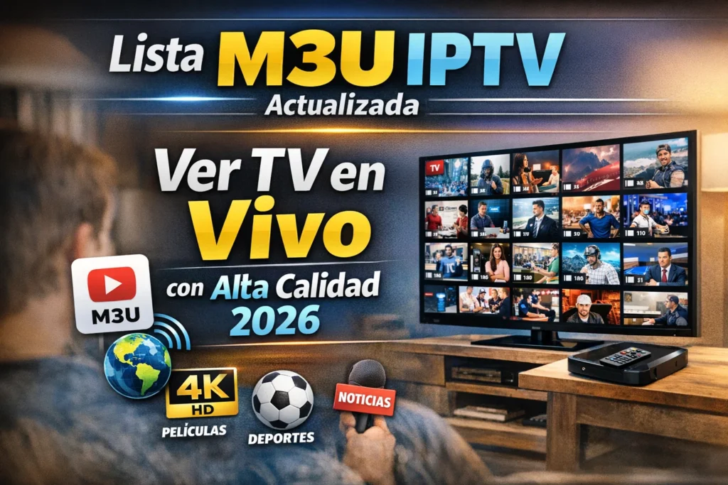 Lista M3U IPTV Actualizada – Ver TV en Vivo con Alta Calidad 2026
