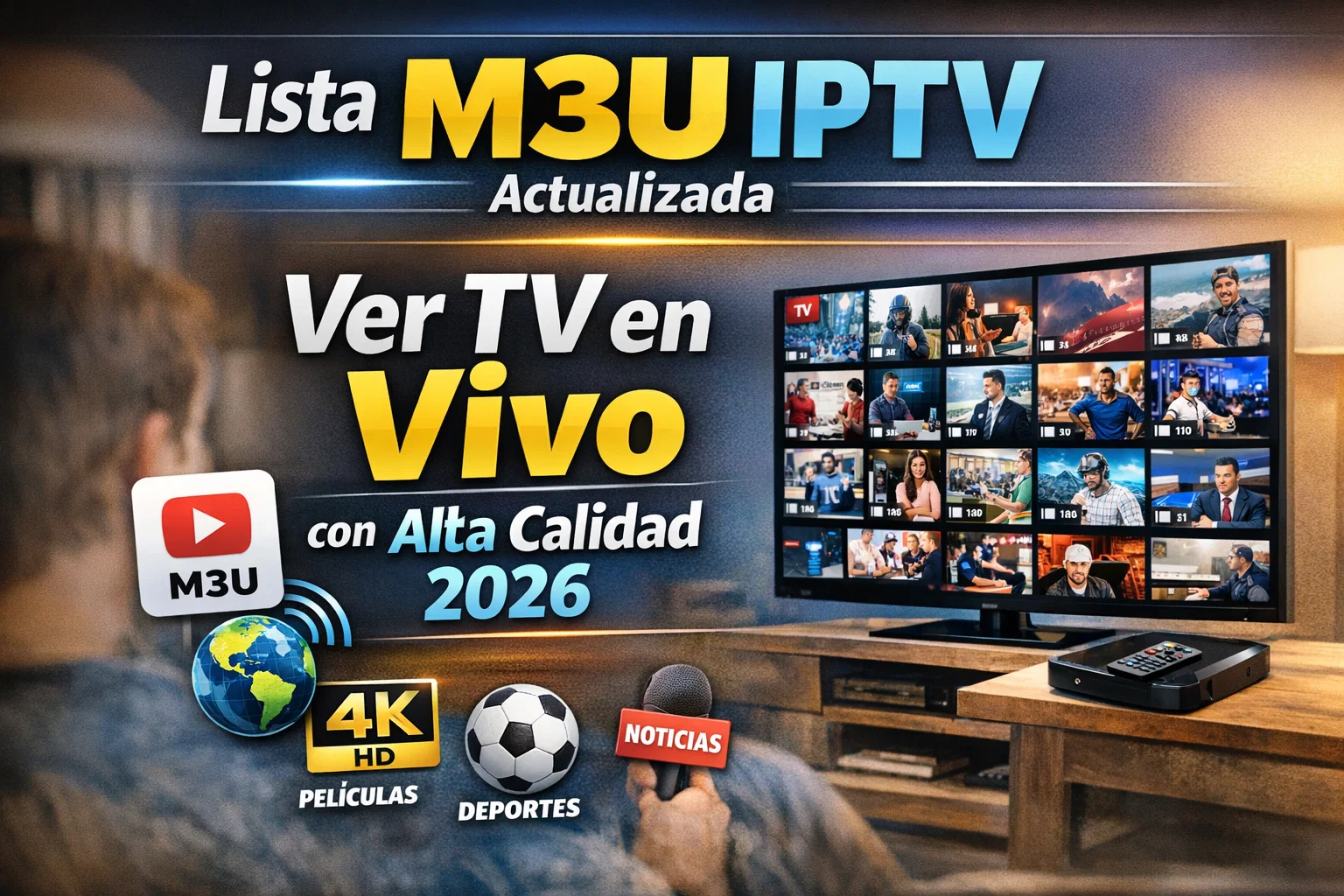 Lista M3U IPTV Actualizada – Ver TV en Vivo con Alta Calidad 2026