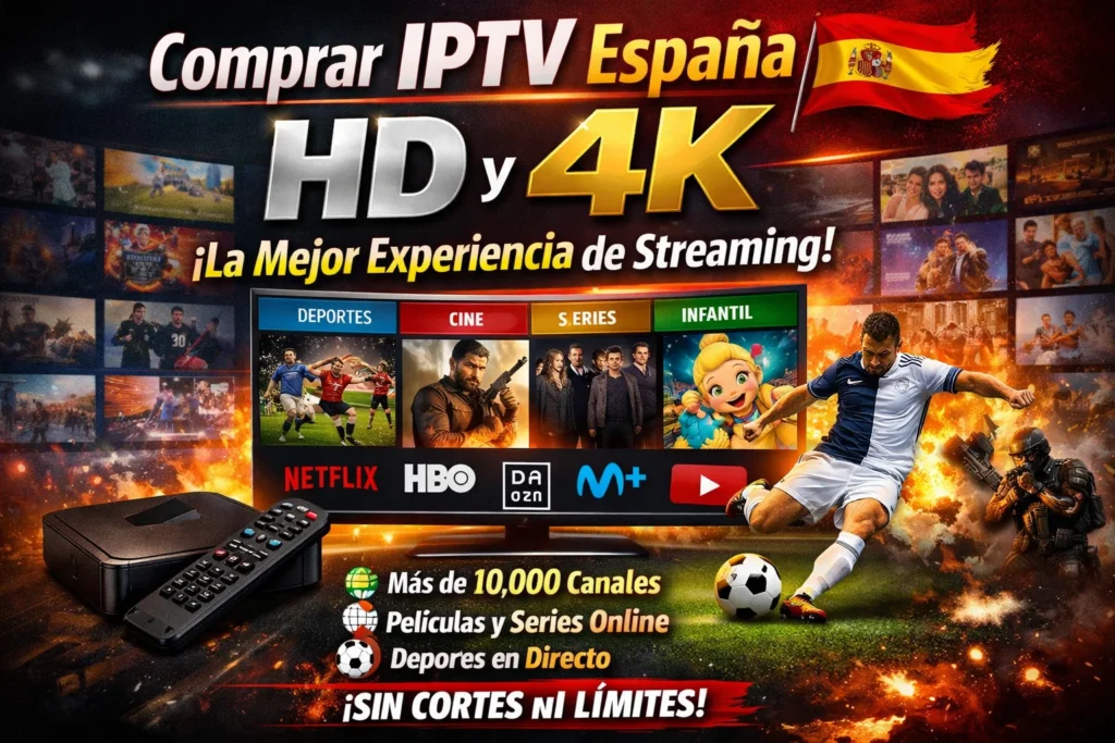 Comprar IPTV España HD y 4K – La Mejor Experiencia de Streaming